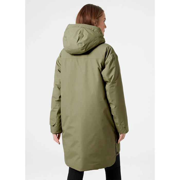 Helly Hansen W Maud Parka Jakker Dame Olivengrøn | UGVFNS-028