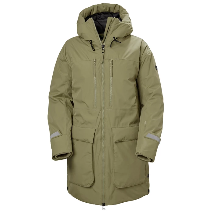 Helly Hansen W Maud Parka Jakker Dame Olivengrøn | UGVFNS-028