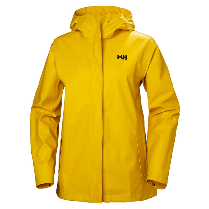 Helly Hansen W Moss Regnfrakker Dame Brune Gul | DUFEJZ-072