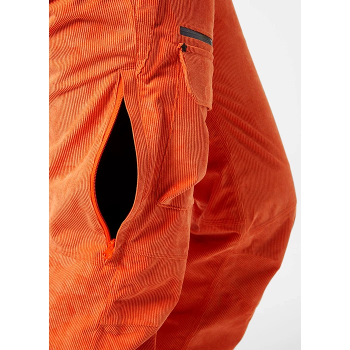 Helly Hansen W Powderqueen Bib Skibukser Dame Orange Rød | KWGJUT-031