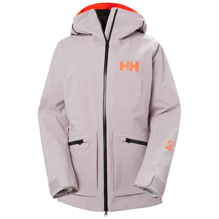 Helly Hansen W Powderqueen Infinity Skijakker Dame Grå Lilla | DOUEGB-264