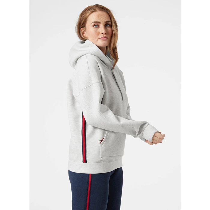 Helly Hansen W Rwbhooded Sweatshirts Dame Grå | EWZSJG-623