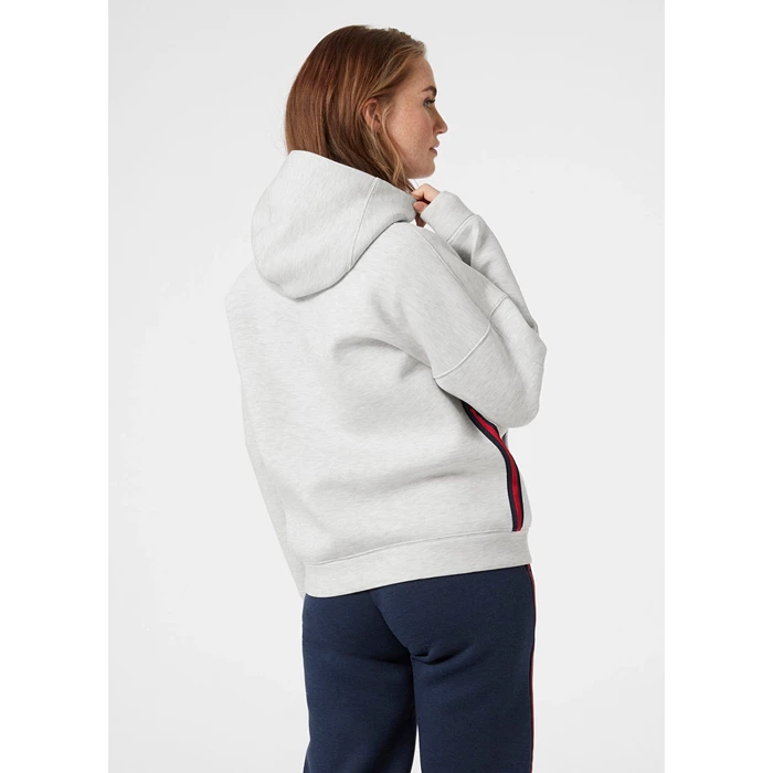 Helly Hansen W Rwbhooded Sweatshirts Dame Grå | EWZSJG-623