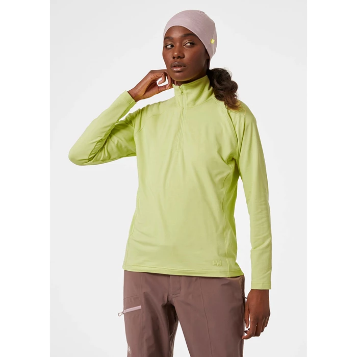 Helly Hansen W Verglas 1/2 Zip Up Skjorte Dame Gul | OZNEFY-524